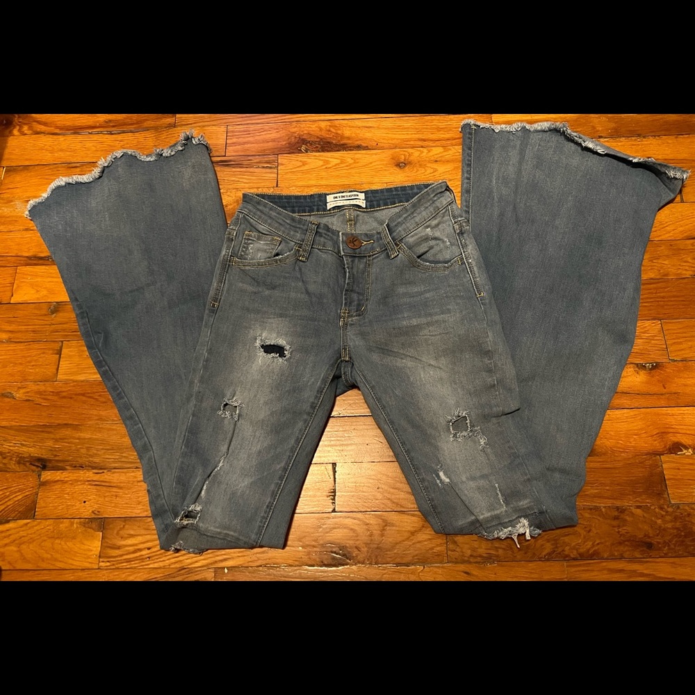 One x One Teaspoon Flare Jeans